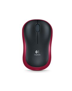 Logitech M185 Compact Wireless Mouse - Red