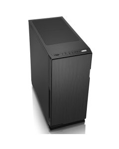 GameMax Silent, Gaming Case, Black, Midi ATX, Mesh Front, Solid Top