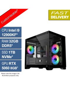 Intel i9 12900KF, 32GB, 1TB, RTX 5060, Predator v2.6 Gaming PC