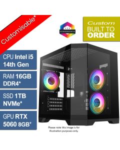 Intel Core i5 14400F, RTX 5060, DS240 v2.0 Gaming PC