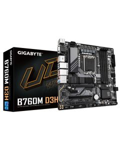 Gigabyte B760M D3H s1700, DDR5, USB-C, mATX Motherboard