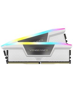 64GB Kit (2 x 32GB) Corsair Vengeance White RGB DDR5-5200MHz CAS40