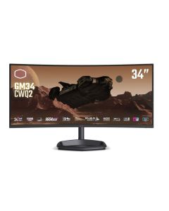 Cooler Master 34" UWQHD Curved Gaming Monitor, 3440x1440, 165Hz, 0.5ms