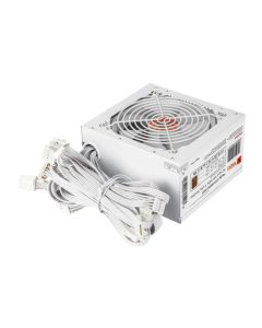 Vida 500W ATX PSU, 80+ Bronze, White, Flat White Cables, 120mm Fan