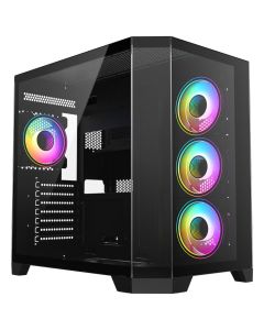 CIT DS360 Black ATX Gaming Case With 4 x CiT Celsius 120mm Fans