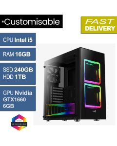 Intel i5 9400F, 16GB, GTX1660 6GB, W11H, Tor Refurb Gaming PC